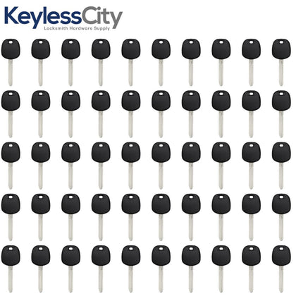 50 X 2013-2020 Toyota - TOY44H Transponder Key (H Chip) (AFTERMARKET) (BUNDLE OF 50)