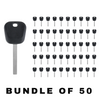 50 X 2008-2020 GM - B120 / B121 Transponder Key (46 Circle + Chip) (AFTERMARKET) (BUNDLE OF 50)