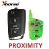 Xhorse XSMQB1EN MQB Style 3-Button Universal Flip Key Remote W/ Proximity Function For VVDI Key Tool