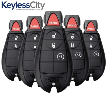 5 X 2013-2024 Dodge RAM / 4-Button Fobik Key / GQ4-53T (AFTERMARKET) (BUNDLE OF 5)