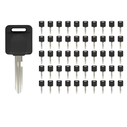 50 X 1999 - 2006 Nissan Infiniti Transponder Key - 4D60 Chip - NI01T / NI02T (AFTERMARKET) (BUNDLE OF 50)