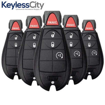 5 X 2013-2020 Dodge RAM / 4-Button Fobik Key / GQ4-53T (AFTERMARKET) (BUNDLE OF 5)