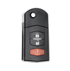 2 X 2006-2015 Mazda / 3-Button Flip Key / PN: CC43-67-5RYC / BGBX1T478SKE125-01 (AFTERMARKET) (BUNDLE OF 2)