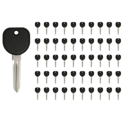 50 X 2004-2009  Buick Pontiac B107 / PT04 (PK3) - Z Keyway- Transponder Key (13 Chip) (AFTERMARKET) (BUNDLE OF 50)