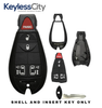 2008-2019 Chrysler Dodge Jeep VW 5-Button Fobik Key SHELL for IYZ-C01C (AFTERMARKET)
