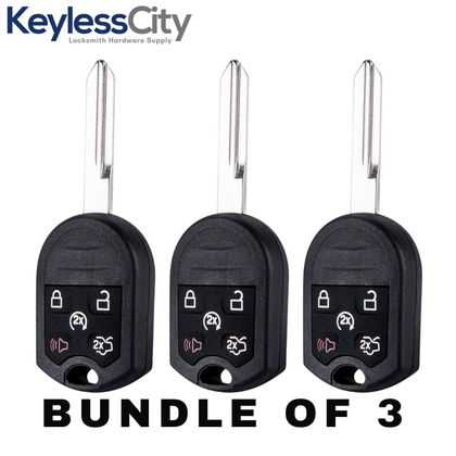 3 X 2007-2017 Ford Lincoln / 5-Button Remote Head Key / CWTWB1U793 (AFTERMARKET) (BUNDLE OF 3)