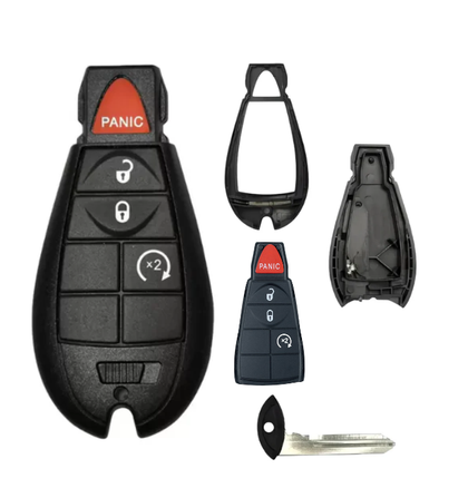 2008-2019 Chrysler Dodge Jeep VW 4-Button Fobik Key SHELL for IYZ-C01C (AFTERMARKET)