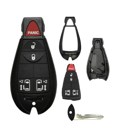 2008-2019 Chrysler Dodge Jeep VW 5-Button Fobik Key SHELL for IYZ-C01C / Power Sliding Door (AFTERMARKET)