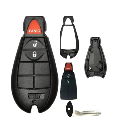 2008-2019 Chrysler Dodge Jeep VW / 3-Button Fobik Key SHELL for IYZ-C01C (AFTERMARKET)