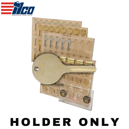 Ilco - EIP-KH34 - Engrave-It - Lg. Round Head (Hotel Size) Uncoined Best Oem Style; Dnd Key Holder - Holds 12 - for Engrave-It Pro Machine