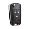 3 X 2010-2021 Chevrolet / 4-Button Flip Key / PN: 5921872 / OHT05918179 / HU100 / PEPS (AFTERMARKET) (BUNDLE OF 3)
