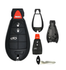 2008-2019 Chrysler Dodge Jeep VW 4-Button Fobik Key SHELL for IYZ-C01C (AFTERMARKET)