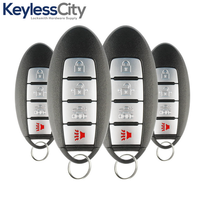 4 X 2011-2019 Infiniti / Nissan / 4-Button Smart Key / PN: 285E3-1LP0C / CWTWB1U787 / (AFTERMARKET) (BUNDLE OF 4)