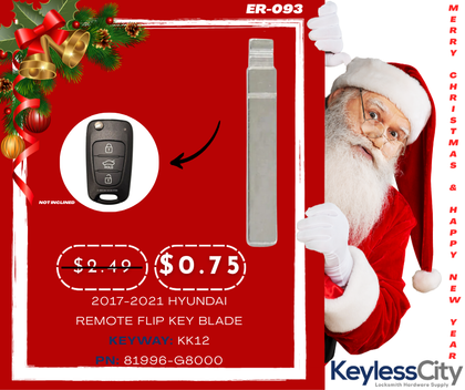 2017-2021 Hyundai / Remote Flip Key Blade / PN: 81996-G8000 (AFTERMARKET)