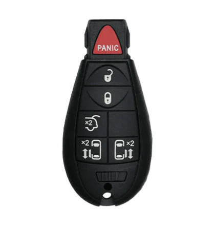 2008-2019 Chrysler Dodge Jeep VW 6-Button Fobik Key SHELL for IYZ-C01C / Power Sliding Door / Hatch (Aftermarket)