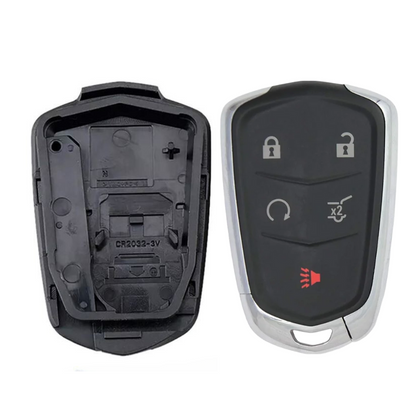 2015-2019 Cadillac SRX Escalade / 5-Button Smart Key Shell / HYQ2AB / W/ Hatch (AFTERMARKET)