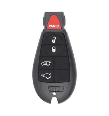 2008-2019 Chrysler Dodge Jeep VW 5-Button Fobik Key SHELL for IYZ-C01C / Hatch / Rear Glass (AFTERMARKET)