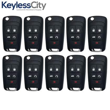 10 X 2010-2020 GM / 5-Button Flip Key / OHT01060512 (AFTERMARKET) (BUNDLE OF 10)