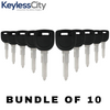 10 X 2003-2014 Mazda MZ24 / MZ34 Transponder Key ( Chip 4D63 80 Bit ) (AFTERMARKET) (BUNDLE OF 10)