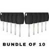 10 X 2011-2020 Ford / H94-PT / Side Mill Transponder Keys / Chip 4D63 80 Bit / 164-R8062 (AFTERMARKET) (BUNDLE OF 10)