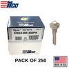 Ilco - KW10-BR TITAN/KWIKSET Key Blank (250 Pack)