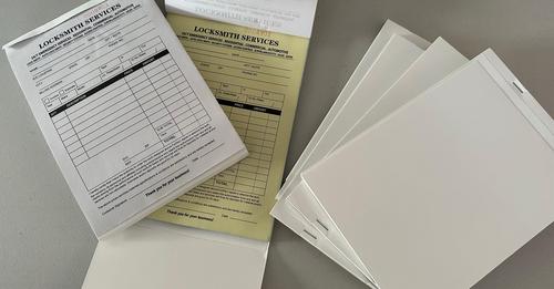 Receipt Book - Invoices For Locksmith