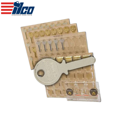 Ilco - EIP-KH39 - Engrave-It - Kaba Gemini Level 1 Key (Round Head) Key Holder - Holds 24 - for Engrave-It Pro Machine