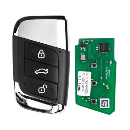 Autel - 3-Button Universal Smart Key - Lock, Unlock, Trunk - IKEYVW3T