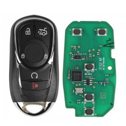 Autel - 5-Button Universal Smart Key - Lock, Unlock, Trunk, Remote Start, Panic - IKEYBK5TPR