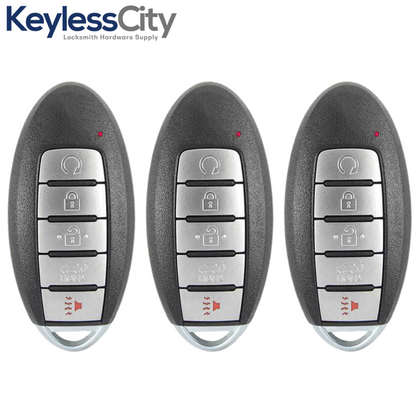 3 X 2019-2020 Nissan Pathfinder Murano / 5-Button Smart Key / PN: 285E3-9UF7A / KR5TXN7 (AFTERMARKET) (BUNDLE OF 3)