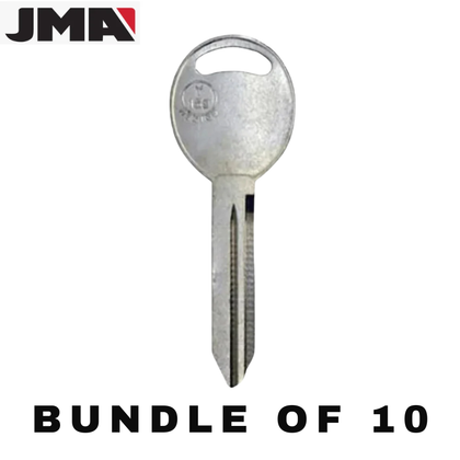 10 X Chrysler / Dodge / Jeep Y159 / P1795 Metal Key Blank (JMA CHR-15E) (BUNDLE OF 10)