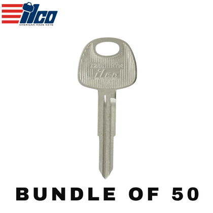 50 X Ilco - HY14 - X236 - Hyundai - KIA - Metal Key Blank (BUNDLE OF 50)