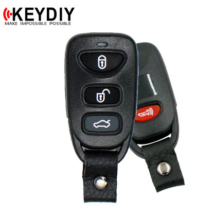 KEYDIY - Hyundai / Kia Style - 4-Button Universal Keyless Entry Remote - Black (KD-B09-3-1)