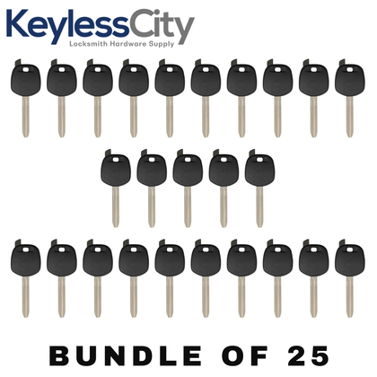 25 X 2003-2011 Toyota TOY43 TOY44 TR47 Transponder Key SHELL (No Chip) (AFTERMARKET) (Bundle of 25)