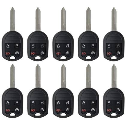 10 X 2009-2018 Ford F-Series Explorer / 4-Button Remote Head Key / OUC6000022 / (AFTERMARKET) (BUNDLE OF 10)