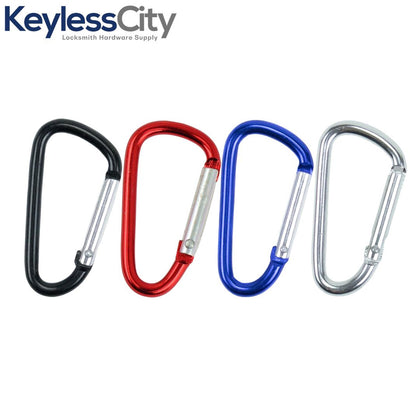 Heavy-Duty Aluminum Carabiner Safety Spring Clip Hook Keychain