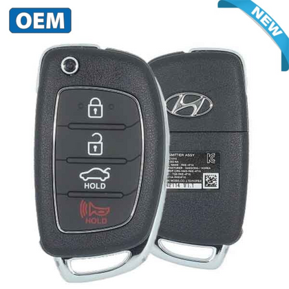 2015-2017 Hyundai Sonata 4 Buttons Remote Flip Key / 433MHz / 95430-C1010 / TQ8-RKE-4F16 (OEM)