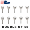 10 X Ilco - B102 - P1113 - GM - Metal Key Blank (BUNDLE OF 10)