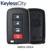 2012-2019 Toyota / 4-Button Smart Key SHELL / HYQ14FBA (AFTERMARKET)