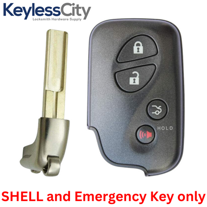 2006-2012 Lexus / 4-Button Remote Smart Key SHELL / HYQ14AAB HYQ14ACX HYQ14AAF (AFTERMARKET)