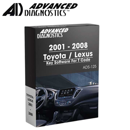 Advanced Diagnostics - ADS125 (ADS-125) - 2001-2008 - Toyota / Lexus Key Software For T Code - Category A