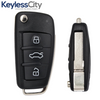 2006-2015 Audi / 3-Button Flip Key / PN: 4F0837220 / IYZ 3314 / 315 MHz (AFTERMARKET)