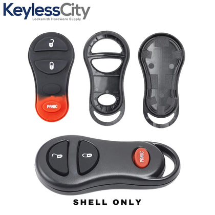 1997-2007 Dodge Durango Keyless Entry Remote SHELL For GQ43VT9T - Black (AFTERMARKET)