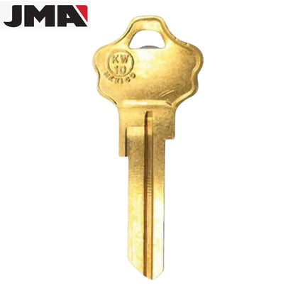 KW10 NP - Key Blank - Brass - (JMA KWI-2DE-BR)