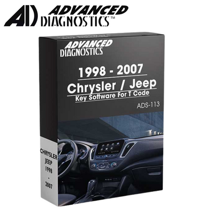 Advanced Diagnostics - ADS113 (ADS-113) - 1998-2007 - Chrysler / Jeep Key Software For T Code - Category A