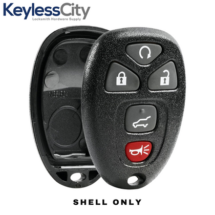 2007-2017 GM / 5-Button Keyless Entry Remote SHELL / OUC60270 / Black (AFTERMARKET)
