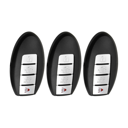 3 X 2007-2015 Infiniti / 4-Button Smart Key SHELL / KR55WK48903 KR55WK49622 (AFTERMARKET)(Bundle of 3)