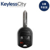 10 X 2003-2017 Ford Lincoln / 3-Button Remote Head Key / PN: 164-R8070 / CWTWB1U793 (AFTERMARKET) (BUNDLE OF 10)
