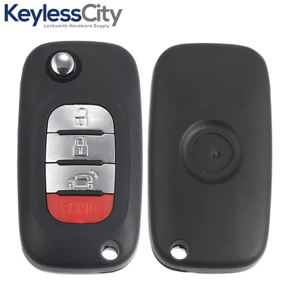 2015-2017 Smart Fortwo Forfour (W453) / 4-Button Flip Key / VA2 / CWTWB1G767 / 434 MHz (AFTERMARKET)