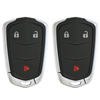 2 X 2015-2016 Cadillac SRX / 3-Button Smart Key / PN: 13580797 / HYQ2AB (AFTERMARKET) (BUNDLE OF 2)